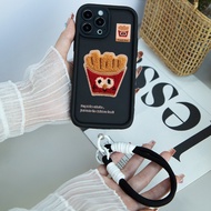 HP New Embroidery Texture FriedKentang Case Infinix Smart 9 8 Hot 50 Pro Plus Hot 50I 40I Note 30 Pr