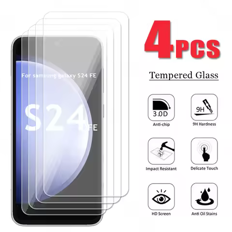 For Samsung Galaxy S24 FE Glass Samsung S24 FE Tempered Glass HD Screen Protector 9D Film Galaxy S24