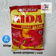 6 PCS - Cabe Giling AIDA 500 gr - Cabe Kering