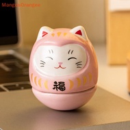 MG Gốm Daruma tượng Daruma Tumbler Thủ công mỹ nghệ Nhật Bản phong cách may mắn mèo may mắn trang tr