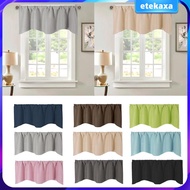 [Etekaxa] Rod Pocket Short Curtain Kitchen Small Window Valance for Bathroom Basement