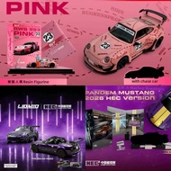 HEC Ready Stock ModelModel 1: 64 Porsche Mustang Mazda North Exhibition Limited Car Model