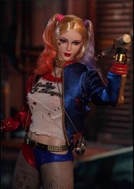 1：6 Harley Quinn 小丑女 頭雕 立體版 眼睫毛  植髮版 合適 hottoys phicen body figure 自組