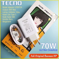 Original TECNO POVA 6 Ultra Charge 70W Charger Original Original Built in HP New Condition