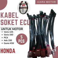 5 PCS SHOKET SOKET KABEL ECU HONDA MOTOR VARIO 125 LED 150 LED PCX 150 ADV