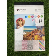 5 Page Font (Alphabet) Sticker Book