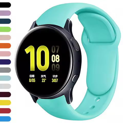 20/22mm Wacth Strap for Samsung Galaxy Watch 5/4/3 Active 2 Huawei GT 2e Silicone Sport Bracelet Ama