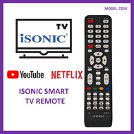iSONIC Smart LED TV Remote Control T250 ICT-S3228F ICT-S4328F Remote TV iSONIC