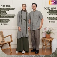 SALE 25% GAMIS NIBRAS NB B93 green purple, sale nibras, gamis nibras