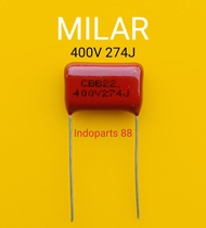 1 Pcs  MILAR 400V 274J CAPASITOR MILAR 274J 400V KAPASITOR MILAR 274J MILAR 400V