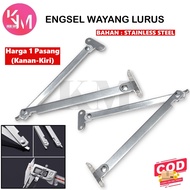 Engsel Wayang Salon Lurus Engsel Sikutan Stainless Engsel Lipat Jendela Engsel Salon Engsel Penyangga