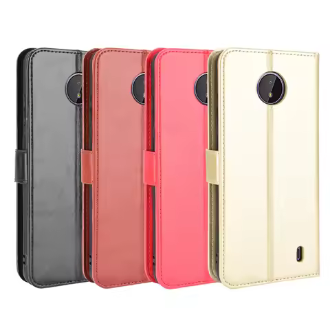 For Nokia C10 C20 Case Luxury Flip PU Leather Wallet Lanyard Stand Case For Nokia C 10 C 20 NokiaC10
