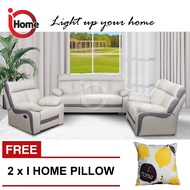 I HOME LUSSO Recliner Sofa Set 1+2+3 CASA Leather Sofa Lounge Chair Relax Sofa Casa Leather IH1541
