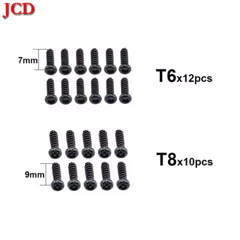 JCD 9mm T8 Screws Head 7mm T6 Screw set For Xbox one Controller Gamepad Repair Part For Xbox One S X