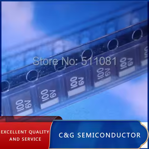 100pcs SMD tantalum capacitor 100UF 6.3V 6V B 3528 TEESVB20J107M8R