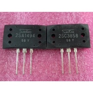 2SA1494 A1494 2SC3858 C3858 Sanken Transistor 2SA1494 2SC3858 MT-200 Silicon A1494 C3858 NPN + PNP A