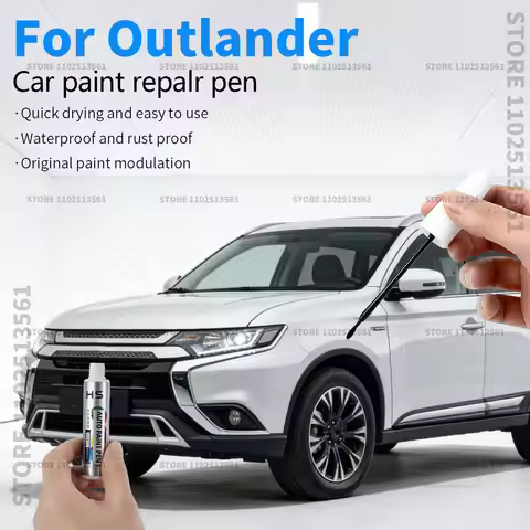 For Mitsubishi Outlander Car Paint Repair Pen Paint Scratch Repair Accessories White W85 Brown Black