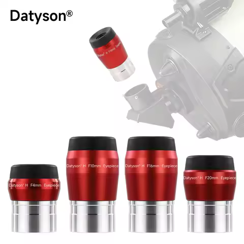 Datyson 1.25' Telescope Eyepiece 4mm 10mm 16mm 20mm Optional- FMC Coated Huygens Eyepieces for Plane
