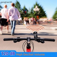 [MY] Bicycle Bell Electronic Horn Loud Warning Sound ABS 120db Safety Electric Bell IPX4 Speaker Ala