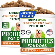 BARK&Amp;SPARK Dog Probiotics - Digestive Health Supplement Chews | Pet Probiotics For Dogs - Fiber 