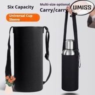 UMISTYDREAM9IQ0 Water Bottle Holder, 750ML/1000ML/1500ML Adjustable Strap Insulated Bottle Pouch, Bl