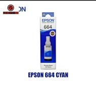 Epson Tinta Epson 664 Original Cyan Biru untuk Printer L100 hingga L1455 Botol Isi 70ml - Hitam Blac