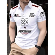 Men'S 3D Digital Print Polo Shirt - Chicago 23 Design