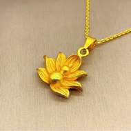 916 gold Lotus Gourd Pendant/charm gold 916