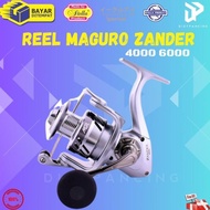 Code Reel Pancing Maguro Zander 4000 6000 Power Handle Ready