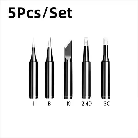 5Pcs/lot Black Lead-Free Soldering Iron Tip 900M-T-I 900M-T-IS 900M-T-K Welding Solder Station Iron