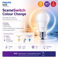 [ PHILIPS ] WiZ SceneSwitch Colour Change LED Bulb | E27 8W | 880lm | Warm White Cool Daylight