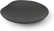 Mino Ware 81-014-226 Miyama Plate Plate 6.7 x 6.3 inches (17 x 16 cm), Feuille Fille, Black Matte, B