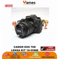 CANON 70D Kit Lens 18-55mm DSLR Camera - Likenew