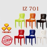 3V Modern Stackable Dining Plastic Chair IZ701 Office/ Cafe/ Pub/ Kopitiam/ Restoran Chair