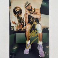 Stephen Curry  總冠軍 Night Night 親筆簽名照片