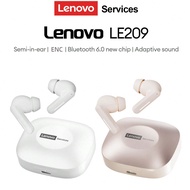 Tai nghe Bluetooth Lenovo LE209 mới, nhét tai nửa trong, âm thanh vòm Bluetooth 6.0, âm nhạc và chơi