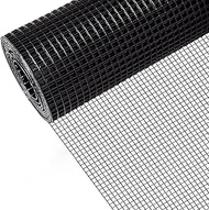 JKGHK Black Chicken Wire Netting, Poultry Hardware Cloth, Home Welded Wire Fence Roll, Metal Chicken