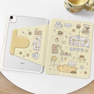 case iPad Air5 Gen11 Air7 11 Gen9 ที่ใส่ปากกา เชฟลูกสุนัข เคสiPadหมุน 360° Gen10 Air6
