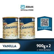 Glucerna Vanilla 900g Bundle of 2 for Diabetic Nutrition Powder Milk Drink (1.8kg)