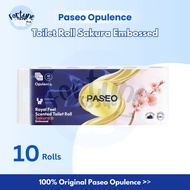 Toilet Tissue PASEO Opulence Royal Free Toilet Roll Scented Sakura Embossed 10 Rolls 4 Ply 4 Ply Toi