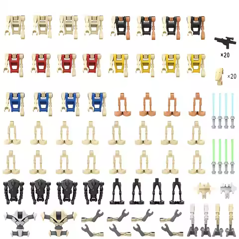 28 Droids Building Blocks Set - Articulated Minifigures | Clone Army Diorama Kit | Compatible with L