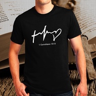 Bible Verse 1 Corinthians 13:13 Statement Tshirt for Men 15