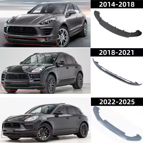 For Porsche Macan 95B 2014-2025 Front bumper lower spoiler OE: 95B807061K1E0/807061M1E0/807061QOK1