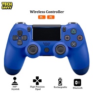 TechSavvy จอยเกม ตัวควบคุมเกม จอยเกมส์ คอนโทรลเลอร์เกมไร้สาย Joystick For PS4/PC/IOS/Android GEN2 Co