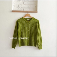 Kyumi Cardi Delani.project Knitwear Cardigan Woman Long Sleeve Knitted Top Cardigan Woman Knitwear W