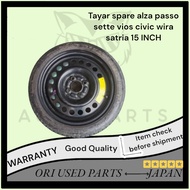 Tayar spare alza passo sette vios civic wira satria 15 INCH