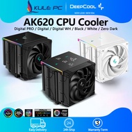 Deepcool AK620 Digital Pro / Digital / Standard / White / Zero Dark CPU Air Cooler 6 Heat Pipes Dual