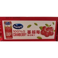 +Costco Daigou--OCEAN Cranberry 100% Comprehensive Juice/250ml * 18pcs Per Bottle Cranberry Juice