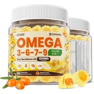 Minyak Omega 3679 Organik Sea Buckthorn 1200MG & Minyak Biji Rami 500MG Omega 7 w A C E Asid Lemak T