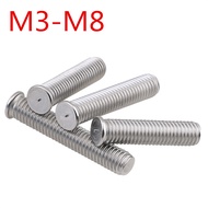 304 Stainless Steel Ready Stock Welding Screw M3 Welding Screw M4 Pillar M5 Types Welding Screw M6 P